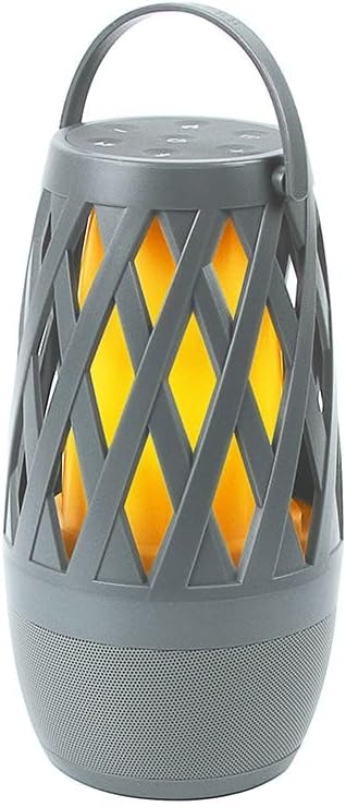 Limitless TikiTunes Pro Portable Bluetooth 10-Watt Speaker with 3-Mode LED Flame Light, Pair up to 100 Speakers, 4000 mAh Battery for iPhone/iPad/Android (Graphite)