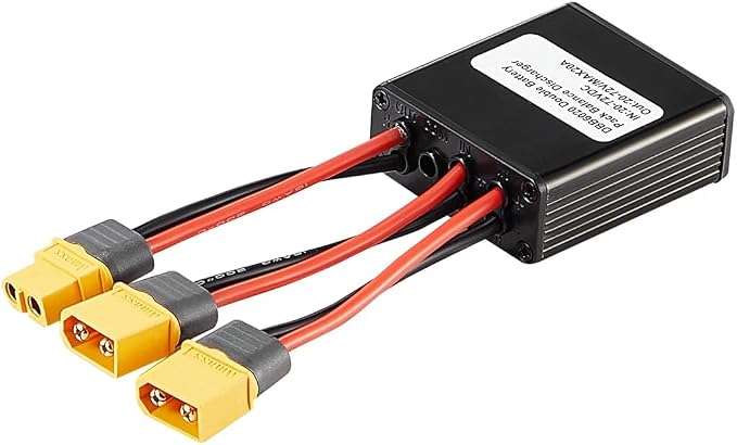 Electric Bike Dual Battery Discharge Converter 40A 24-72VDC Dual Battery Pack Switch Balancer Double Battery Parallel Module with XT60 Plug for 750w 1000w Motor