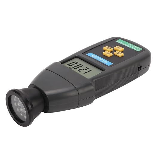 FILFEEL DT2239B LCD Digital Stroboscope Handheld Flash Tachometer Non Stroboscope 60-19,999RPM