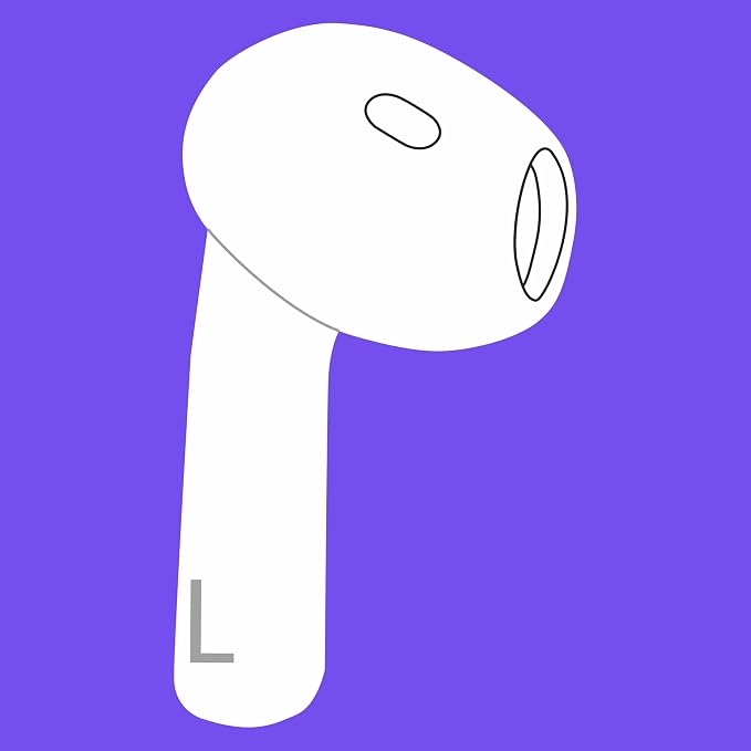 Meenova OEM A3056 One Left Earbuds Replacement (ANC Version) for Pod (4th Generation), Legit Single Left Ear Side Only, Compatible with Original Air 4 A3059 Charging Case, Used A3055 A3057 Pods 4