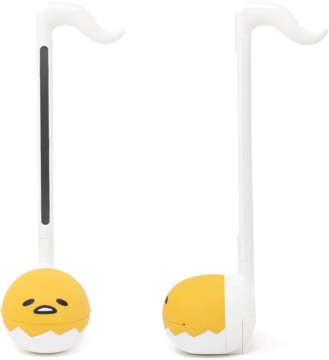 Otamatone Sanrio Special Edition (2 Pc. Set - Aggretsuko Rage + Gudetama) - Fun Electronic Musical Toy Instrument by Maywa Denki (Official Licensed) [Includes Song Sheet and English Instructions]