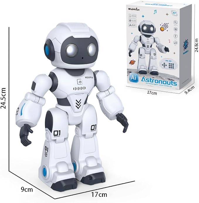 Programmable Smart Robot for Kids - Voice Control, Remote Control, Interactive Dancing & Singing, Rechargeable for Boys Girls Ages 3-10