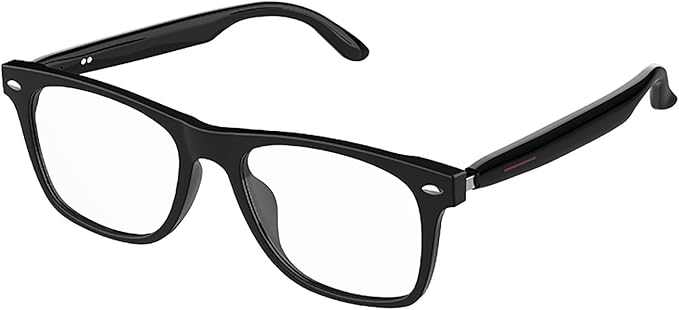 Bluetooth Audio Smart Glasses for Women Men,Blue Light Blocking Bluetooth Glasses with Open Ear Speaker,Voice Control, Hands-Free Calls & Built-in Microphone for iPhone Android Music/Work