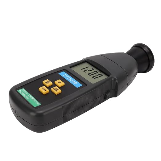 FILFEEL DT2239B LCD Digital Stroboscope Handheld Flash Tachometer Non Stroboscope 60-19,999RPM