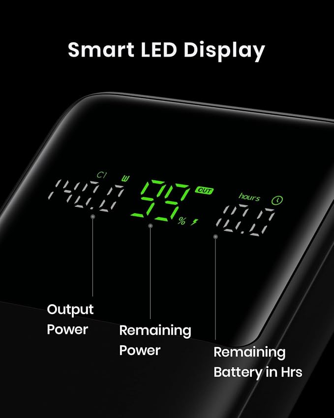 INIU 140W Laptop Power Bank, Flight-Safe 27000mAh High Capacity Portable Charger with USB C Cable, Digital Display Phone Charger, 3 Ports Travel External Battery Pack for MacBook iPad Steam Deck etc