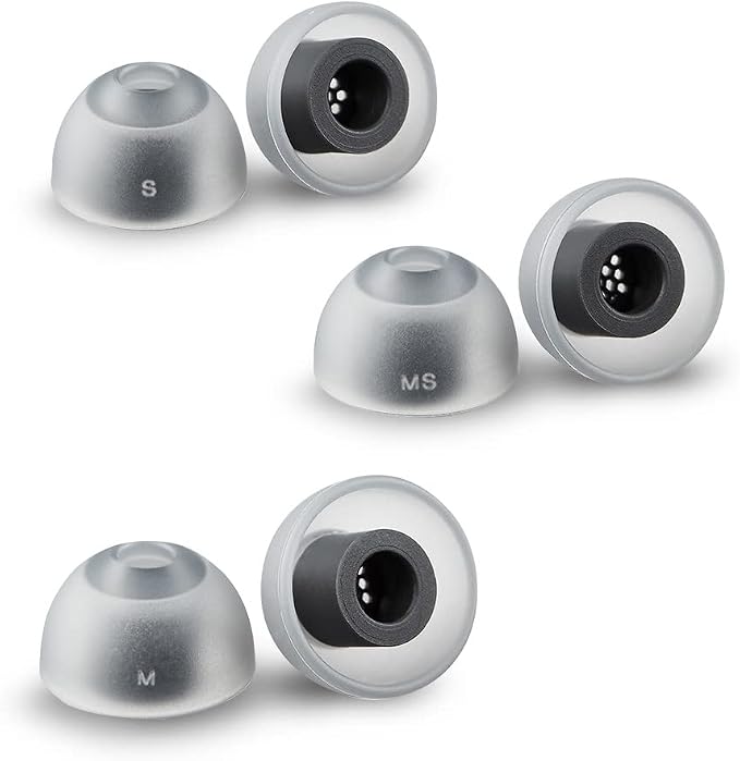 AZLA MAX ASMR Standard Earbud Tips, Medical Silicone IEM Ear Tips | Pressure-Free Fit, Compatible with Sony WF-1000XM6, WF-1000XM5, Beats Power Beats Pro 2, and other wireless earbuds