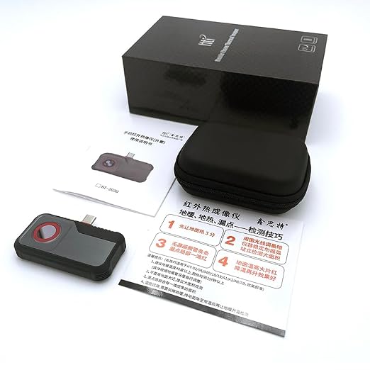 HT-203U Thermal Camera for USB-C Android, 512x384 Super Resolution with 256x192 IR Sensor, -4°F~1022°F, 50Hz Real-Time Temperature Alarm, Fully Adjustable Focus