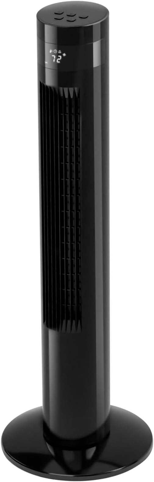 Antarctic Star Tower Fan 85°Oscillating Fan Quiet Cooling 12H Timer Remote Control Bladeless Electric 3 Speeds Wind 3 Modes, 35INCH, BLACK