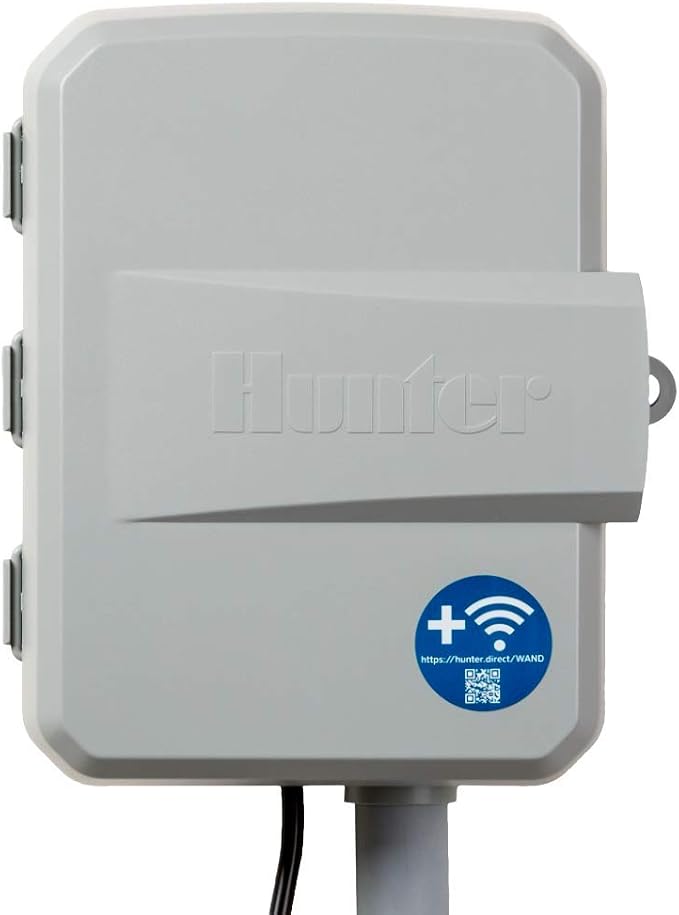 Hunter Hydrawise X2 8 Zone Sprinkler Controller, Outdoor Irrigation Timer for Lawn and Garden, Weather Based Scheduling, Cycle and Soak, Smart Controller Ready with Optional WiFi Module