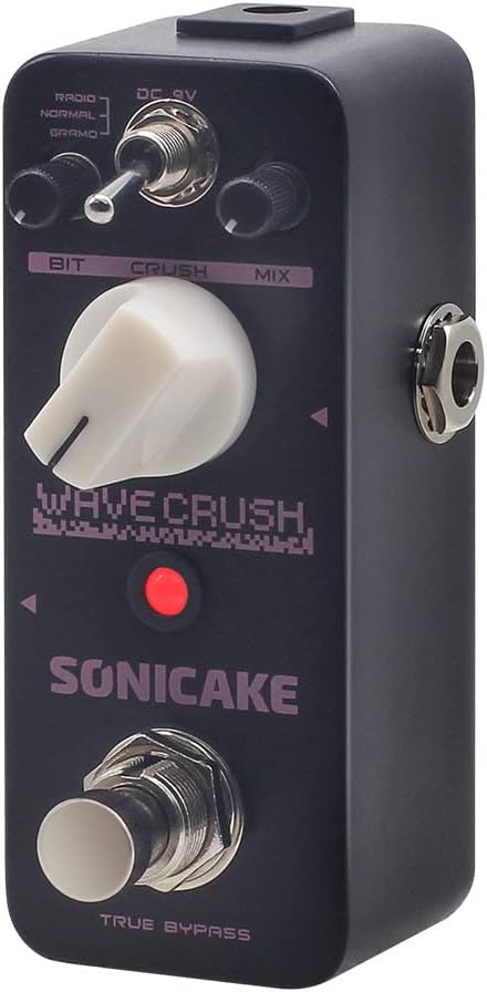 SONICAKE Bitcrusher Guitar Pedal Wave Crush Bitcrush Digital Bitcrusher Reducer Guitar Effects Pedal Synth Synthesizer LoFi True Bypass
