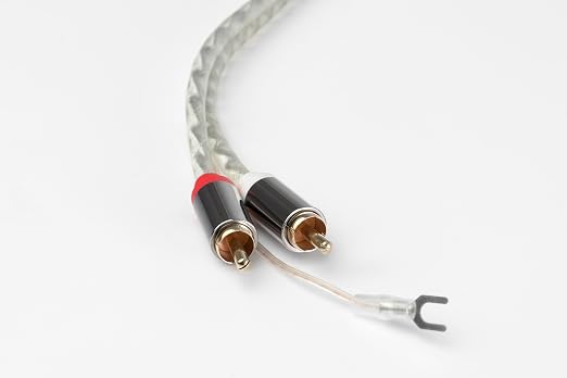 Pro-Ject Connect it RCA E, Semi-Balanced Phono interconnect Cable with Earth Leads, 123cm