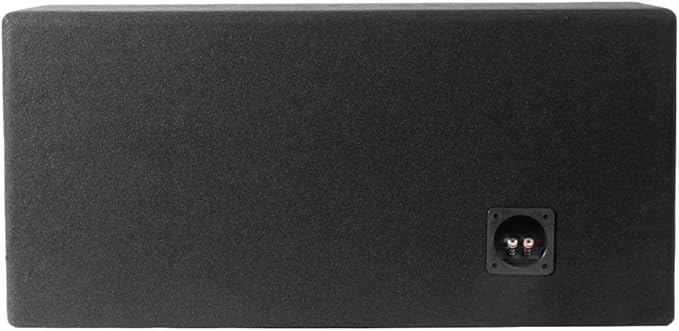 NVX NPKG212 1000W MAX (500W RMS) Loaded Dual 12" Subwoofer with Slot Ported Enclosure and Monoblock Amplifier with Remote Bass Knob