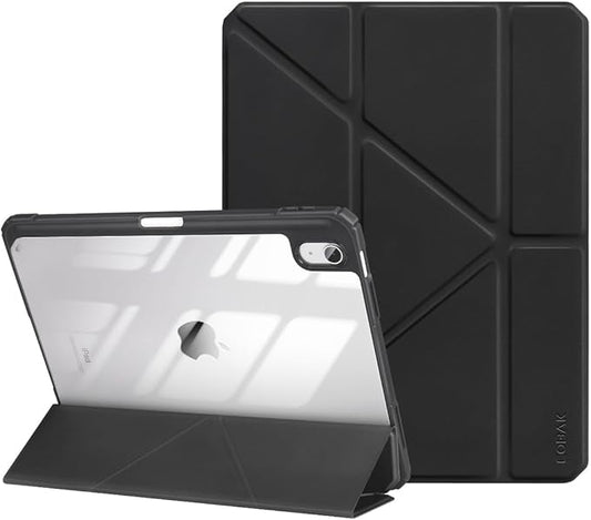 CoBak Case for iPad (A16) 11th Generation 11 Inch 2025, iPad 10th Generation Case 10.9 Inch 2022 - Protective Cover with Multi-Angle Includes Portrait Stand, Pencil Holder and Auto Wake/Sleep, Black