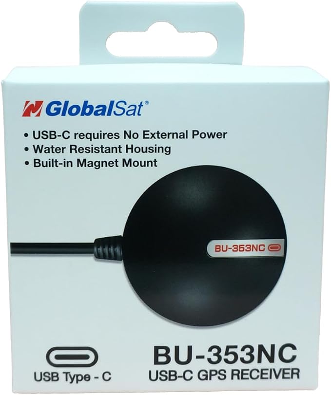 GlobalSat BU353-NC USB C, GPS Receiver, Made in Taiwan