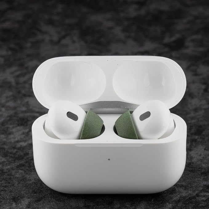 Comply TrueGrip MAX | Premium Memory Foam Replacement Earbud Tips for Apple AirPods Pro 1 & 2 | Long Lasting Comfort, MAX Durability, Secure Fit, Superior Noise Isolation| Green (Medium) (1 Pair)