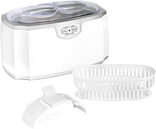 Professional Ultrasonic Cleaner Machine for Jewelry, Watches, Glasses, Dentures & Tools – 45kHz Digital Stainless Steel Ultrasonic Cleaner with Timer, Heater, Lab & Home Use