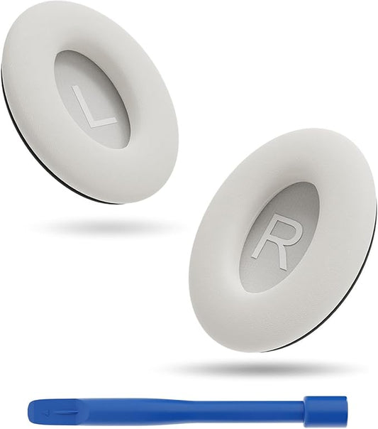 Replacement Ear Pads for Bose QC45, EarPads for Bose QuietComfort 45 /QuietComfort SE/Quiet Comfort Wireless Over-Ear Headphones, White Smoke