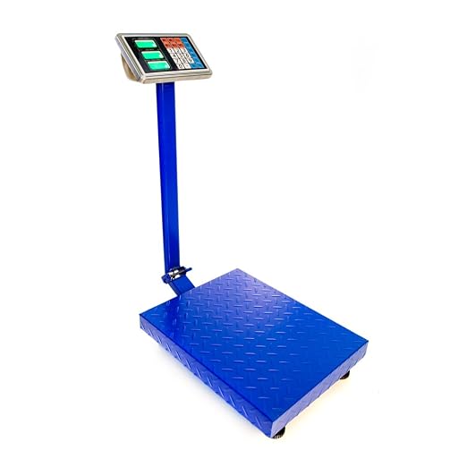 300KG/661lb Electronic Platform Scale,Stainless Steel High-Definition LCD Display, Digital Floor Scale, Price Computing Postal Shipping Scale for Packages,Business,Luggage,Warehouse,Home,US Plug