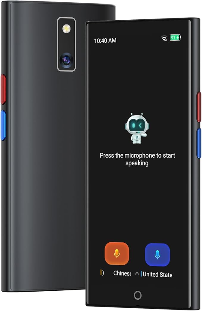 Language Translator Device, 2026 Upgraded Chip Two Way Real-Time Voice Translator, 150 Languages AI/Online/Offline/Group/Phone Translation, No WiFi Needed, 5.5" HD Screen for Travel Business Learning