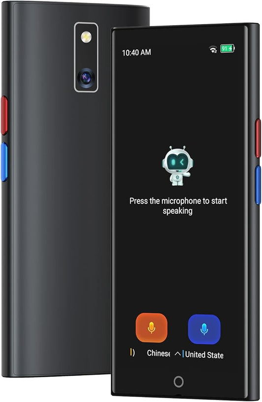 Language Translator Device, 2026 Upgraded Chip Two Way Real-Time Voice Translator, 150 Languages AI/Online/Offline/Group/Phone Translation, No WiFi Needed, 5.5" HD Screen for Travel Business Learning