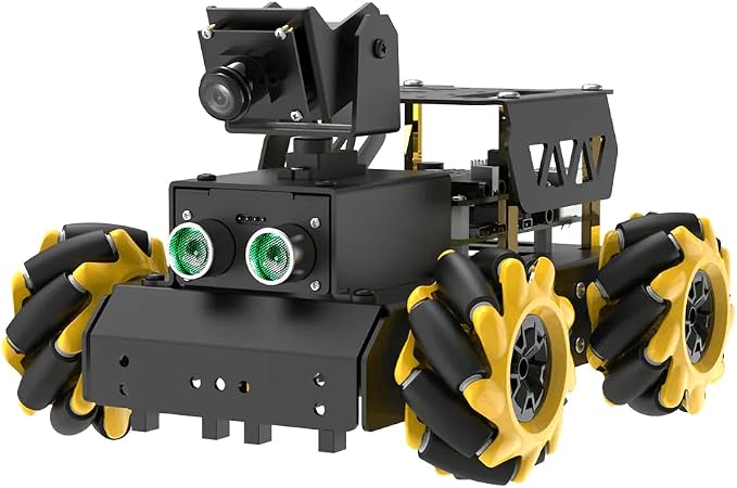 TurboPi Robot Car for Raspberry Pi AI Vision Camera Programmable Smart Robot Car Kit, Color Sorting Line Tracking Target Recognition Obstacle Avoidance, Support Python Linux, with RaspberryPi 5 8GB