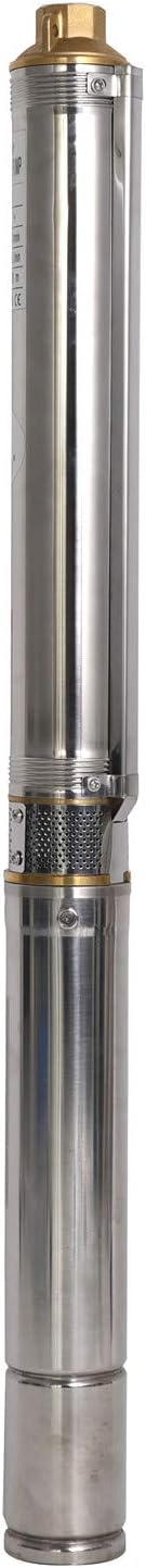 Submersible Pumps 2.5" OD Pipe 110V/60HZ 0.37KW 0.5HP Stainless Steel 1" Outlet Submersible Bore Pump Deep Well Pump with Control Box for Farm Irrigation