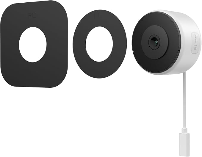 Luna 3MP 2K Window Camera, 2.4GHz & 5GHz WiFi6 Indoor Cameras for Home Security Outdoor, Smart AI Descriptive Motion Alert, Color Night Vision, Stick-On Glass-Angled Mount Wired, Easy & Quick Install