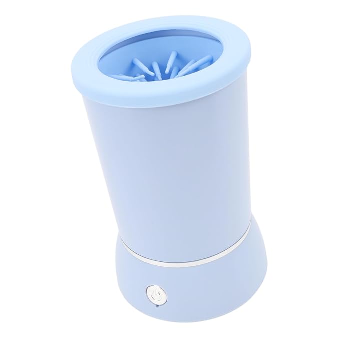 Automatic Dog Paws Cleaner, Rechargeable Portable Pet Paws Washer Cup with Soft Silicone Brush, Dog Foot Cleaning Machine, Silicone Bristle Pet Paws Cleaner Cup for Dog and Cat