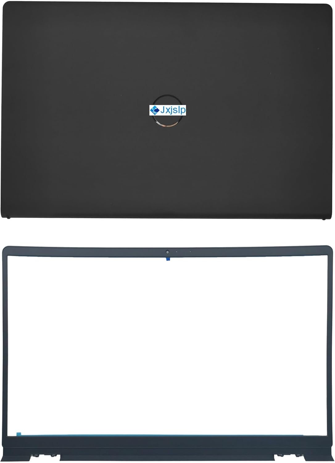 Replacement LCD Back Cover Top Case Lid Front Bezel Frame with Hinges for DELL Inspiron 15 3510 3511 3515 3520 3525 Series Laptop 0WPN8 00WPN8 9WC73 09WC73 AP3LE000901 Black