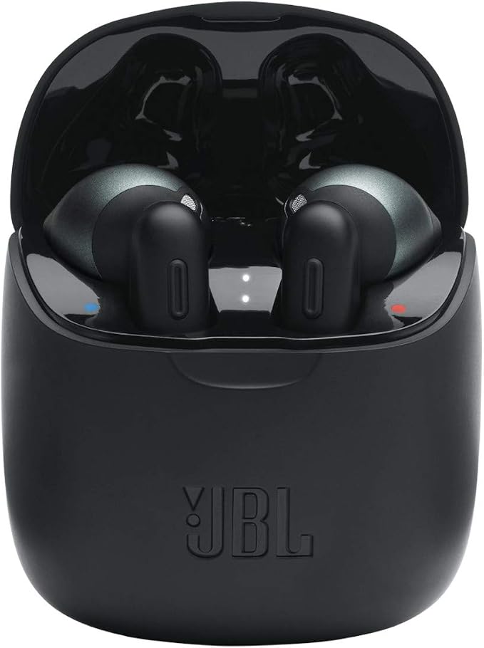 JBL Tune 225TWS True Wireless Earbud Headphones - Pure Bass Sound, Bluetooth, 25H Battery, Dual Connect, Native Voice Assistant (Black)