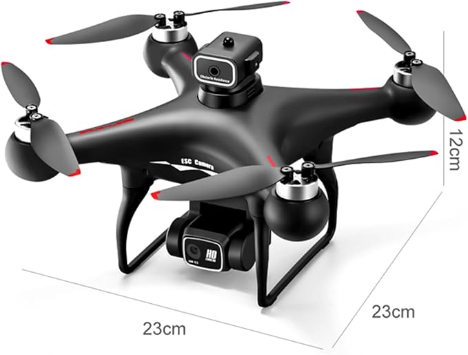 ikaufen S116 Drone with Camera for Adults GPS RC Drone With 4K HD Dual Camera WiFi FPV Foldable Quadcopter Aircraft +1 Battery