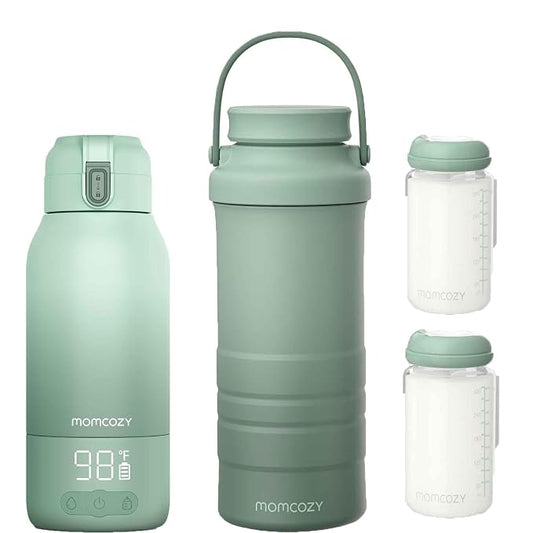 Momcozy Portable Milk Warmer for Travel & Momcozy 22oz Portable Breast Milk Cooler for Outdoor