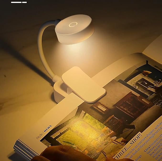 4 Pack Book Light Bulk for Reading in Bed， 3 Color Temperature Reading Light，Adjustable Brightness，Clip on to Book for Reading at Night (White, 4 Pack)