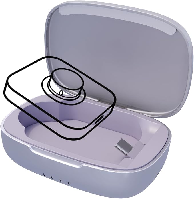 Doohoeek Updated Charging Case Compatible with Oura Ring 4 & 3 Charger, Wireless Power Station Fits Official Chargers & Fit All-Sized Rings Gen 4 & 3 1000mAh (Charger NOT Included)