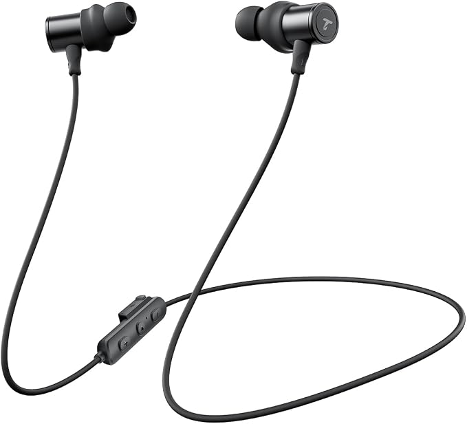 Truefree HD-100 Wireless Earbuds, Bluetooth 6.0 Neckband Headphones, Magnetic Wireless Earphones, 11mm Driver Spatial Audio, Multipoint Connection, 20 Hours of Battery Life, IP67 Waterproof for Sports