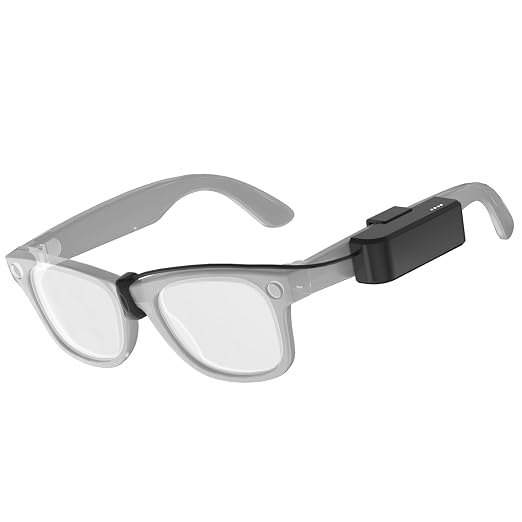 Charger Compatible with Ray-Ban Meta Gen2 Smart Glasses Skyler Headliner Wayfarer Oakley HSTN Extends Usage time by 1.3 Times, Ultra-Lightweight Clip-on Design Charge