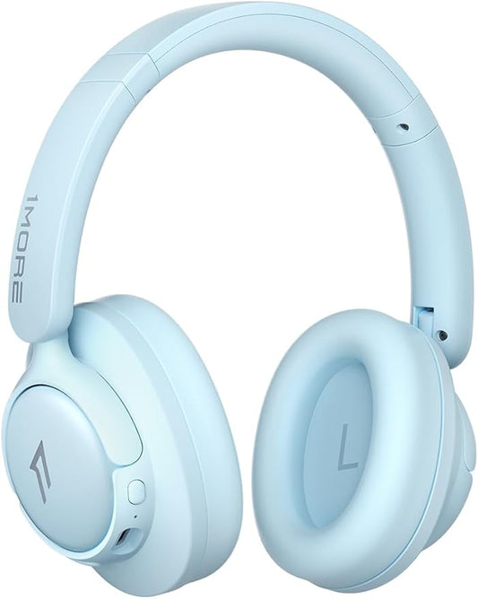 1MORE Wireless Bluetooth Noise-canceling Headphones - HQ31 SonoFlow SE Over-Ear Headphones with Hi-Res Audio, 90H Playtime, Clear Calls, Preset EQ Via App, Comfort for Home Office Travel(Blue)
