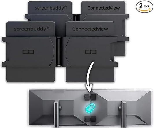 Set of 2, Magnetic Connection for Your Screens, Suitable for All Computer Monitors - Innovative Computer and Gaming Equipment