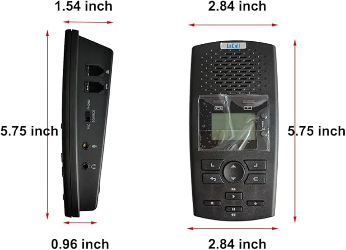 Standalone Telephone Recorder/Phone Call Recorder/Call Recording Device for Analog Landline and Digital/IP Phones, AR120