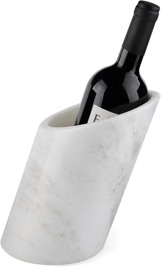 BCS Marble Wine Bottle Chiller - Versatile Wine Chillers for Bottles - Applicable to Kitchen Utensil Holder/Makeup Brush Holder/Pen Holder for Desk That Also Serve as Lamp Shade