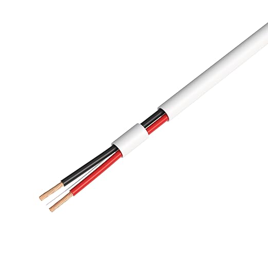 Cables Direct Online 500ft Stranded 22/2 Alarm CCA Cable for Low Voltage, Burglar System, Fire Detector, Security Station, Door Bell, 22AWG 2 Conductors Wire
