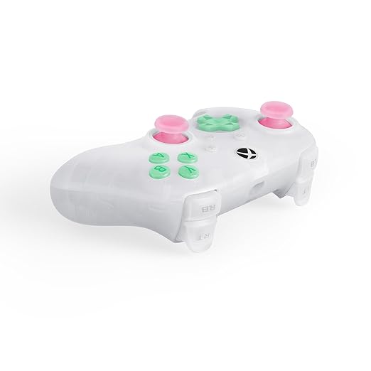 8BitDo Ultimate Mini Wired Controller for Xbox with RGB Lighting Fire Ring, Hall Effect Joysticks and Triggers, for Xbox Series X|S, Xbox One, Windows 10/11 - Officially Licensed (Translucent White)