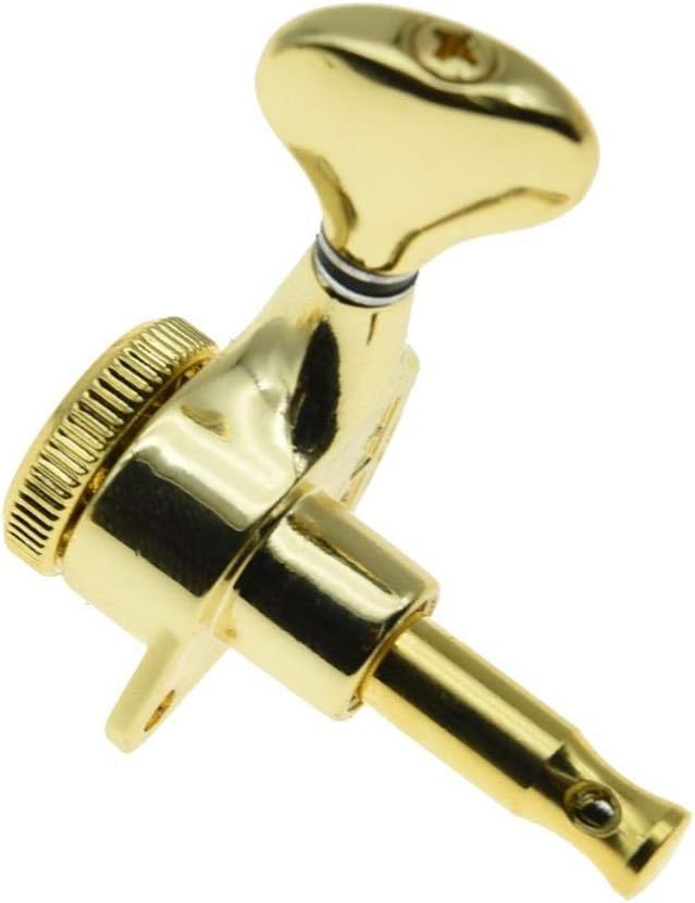 KAISH 18:1 Gear Ratio Guitar Locking Tuners Machine Heads Guitar Locking Tuning Keys Pegs for Strat/Tele/LP/SG most Electric or Acoustic Guitars Gold
