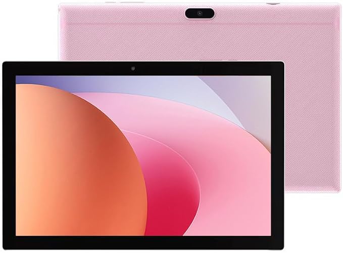 Tablet 64GB 10 Inch Tablet, Android Tablets, 6000mAh Battery Quad Core HD Touch Screen Tableta Computer 2MP+8MP Dual Cameras WiFi BT Google Play Tabletas. (Pink)