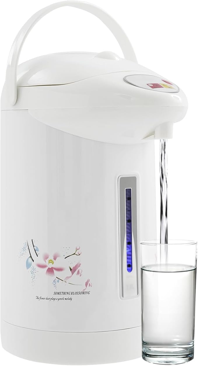 Tabletop Electric Hot Water Urn Pot Dispenser 3L (101 Oz), with 3 Water Dispensing Ways, Safety Lock, Instant Auto Boiler and Warmer, for Tea & Coffee