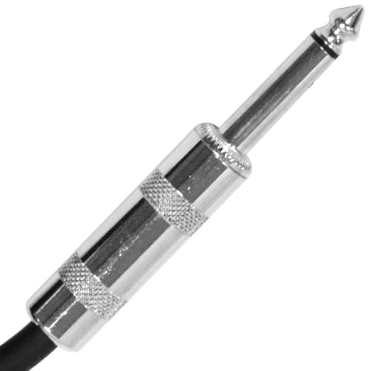 Seismic Audio SASTSX-6Black-6PK 6-Feet TS 1/4-Inch Guitar, Instrument, or Patch Cable, Black