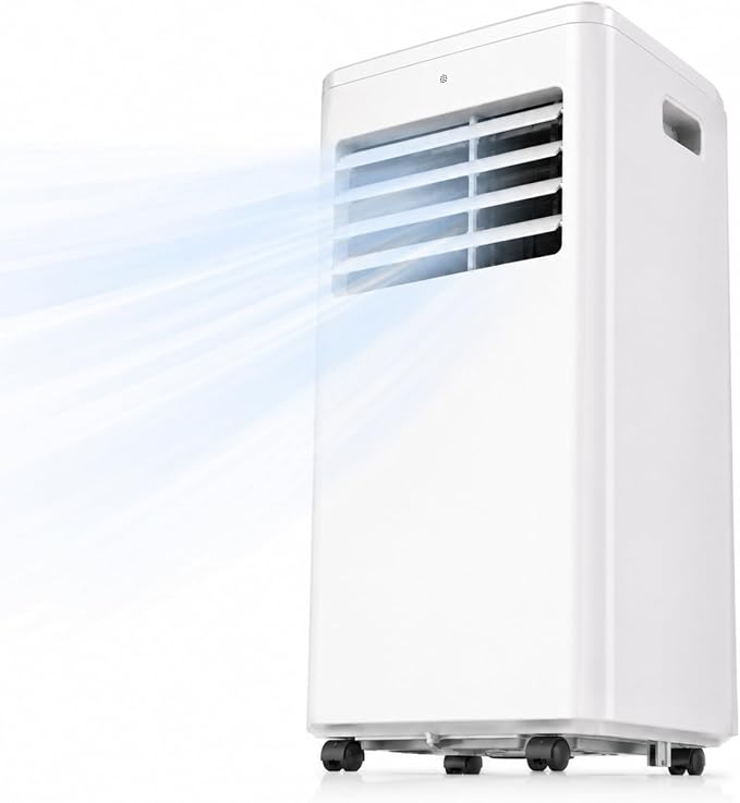 Coolblus Portable Air Conditioners 12000 BTU, Wi-Fi Smart Portable AC Unit for Room Up to 550 Sq.Ft, 3 in 1 Quiet AC with Cool/Dehumidify/Fan, Window Kit, 24H Timer, White-12000BTU-WIFI