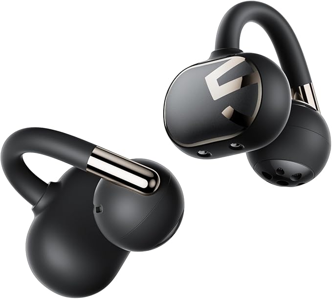 SoundPEATS Clip1 Advanced Open Ear Earbuds with Hi-Res LDAC & Dolby Audio | Comfortable, Secure Clip-On Design for Sports, Workouts, Office | 40H Playtime, Fast Charging, IPX5, Bluetooth 5.4