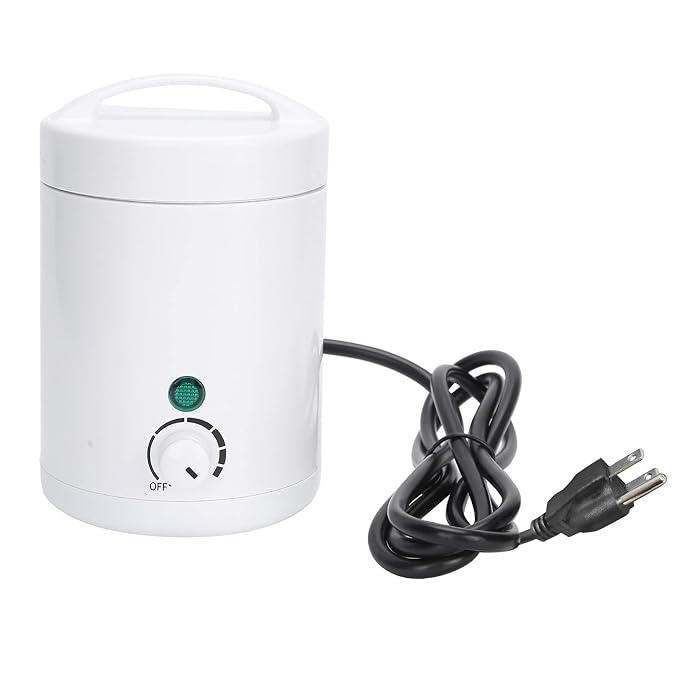 Mini Wax Warmer, Portable Professional Electric Hair Removal Paraffin Wax Heater Machine for SPA Salon Brow Body Nose Hair Upper Lip Waxing