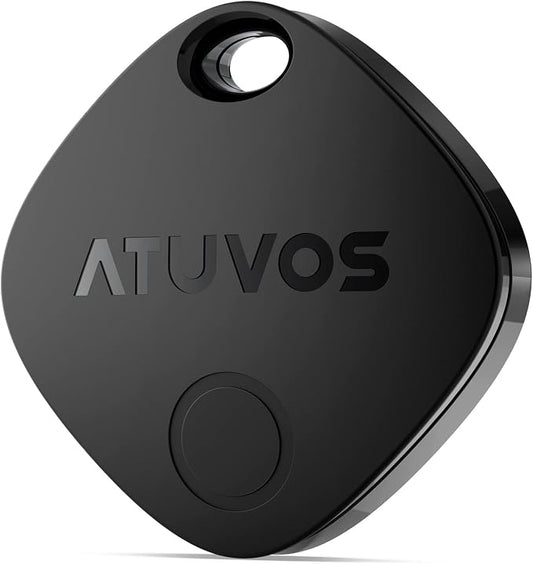 ATUVOS Air Tracker Tag-1 Pack, Bluetooth Luggage Tracker Works with Apple Find My APP (iOS Only, Not for Android), Keys Finder and Item Locator for Luggage, Backpack, Suitcases, Replaceable Battery